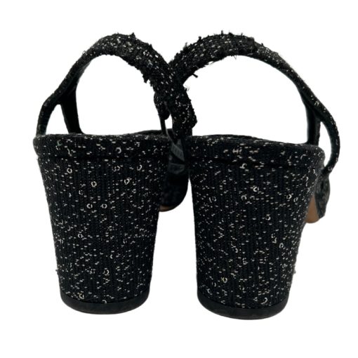 Chanel Slingback Glitter Shoes