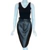 Chanel Lambskin Leather Pencil Skirt