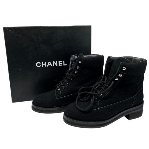 Shoes Chanel Tweed Ankle Boots