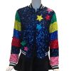 Mira Mikati Clothing Mira Mikata Hand Embroidered Sequin Bomber Jacket