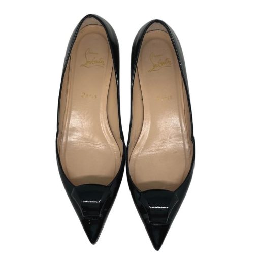 Shoes Christian Louboutin Patent Leather Pointed Toe Flats