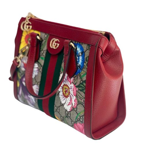 Gucci Ophidia GG Flora Small Tote PM Handbags