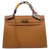 Hermes Hermés Kelly 35 Veau Chamonix Natural