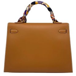 Hermes Hermés Kelly 35 Veau Chamonix Natural