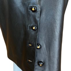 Chanel Lambskin Leather Pencil Skirt