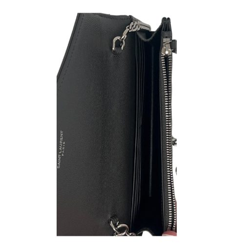 Saint Laurent YSL Grain De Poudre Envelope Wallet On Chain