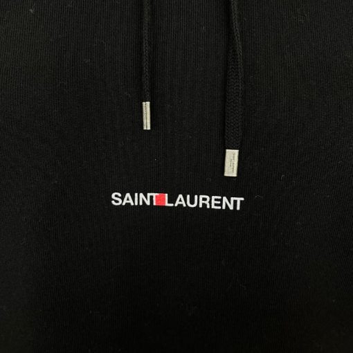 Saint Laurent Black Logo Hoodie