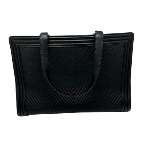 Chanel Chevron Boy Shopping Tote Handbags