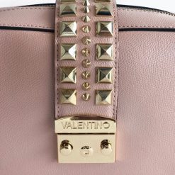 Valentino Lila Palmellato Rockstud Camera Bag