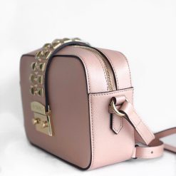 Valentino Lila Palmellato Rockstud Camera Bag