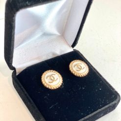 Dress Designer Button Earrings