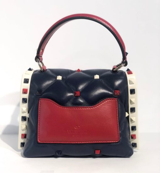 Valentino Navy Candy Stud Bag Handbags