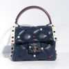 Valentino Navy Candy Stud Bag Handbags