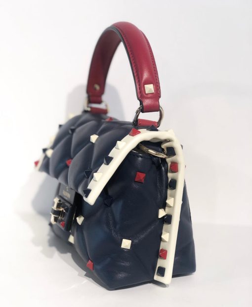 Valentino Navy Candy Stud Bag Handbags